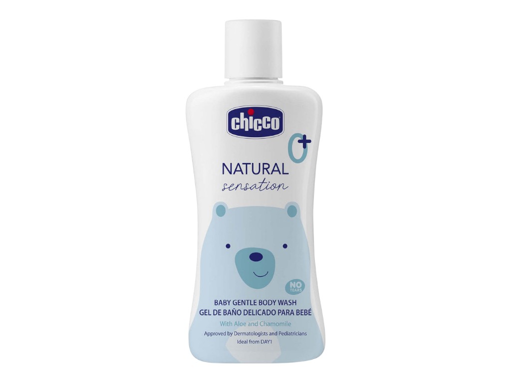 Нежный гель для купания с алоэ и ромашкой Natural Sensation Без слез, Chicco 11529,00