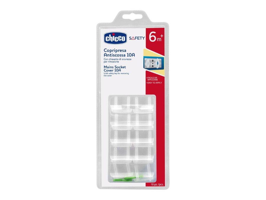 Протекторы для розеток 10А, 10 шт, Chicco