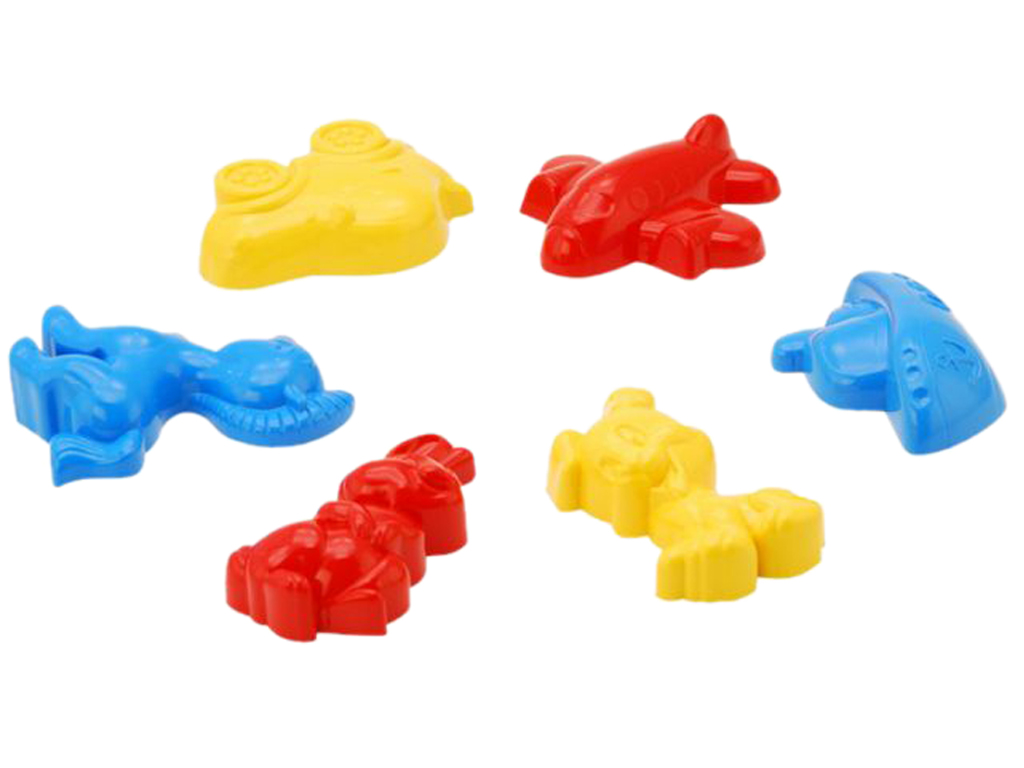Песочные формочки набор 6 шт Кроха №1 1159, 15 см, Colorplast