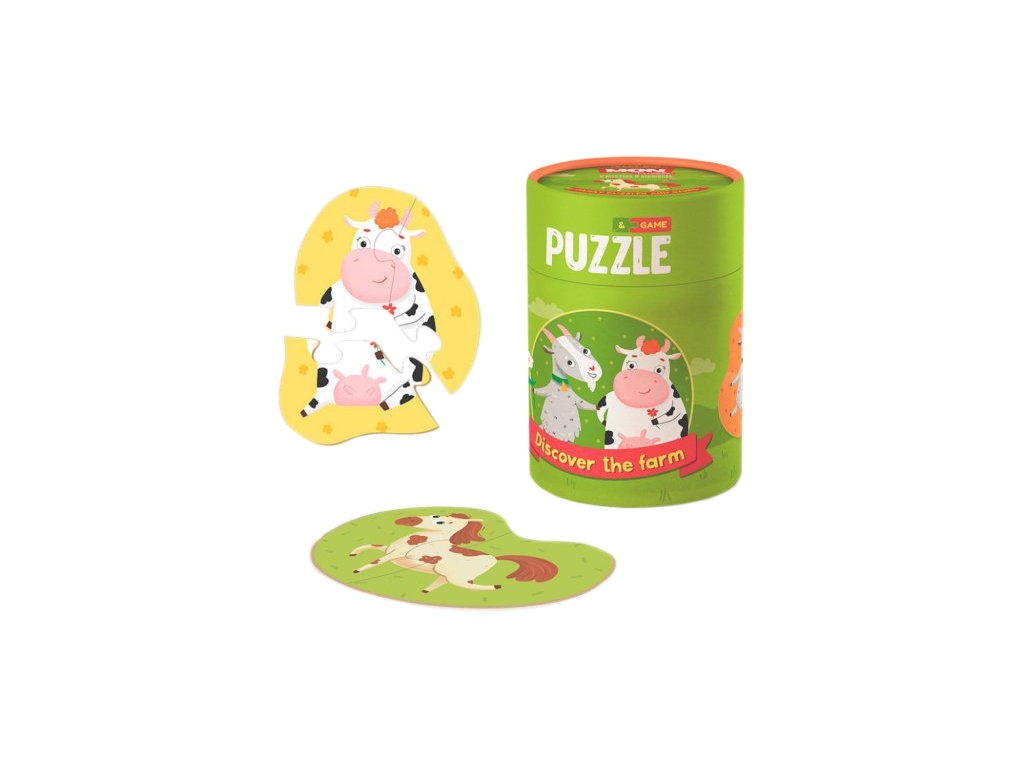 Пазл та гра 2-3 елементи Хто живе на фермі, Mon Puzzle