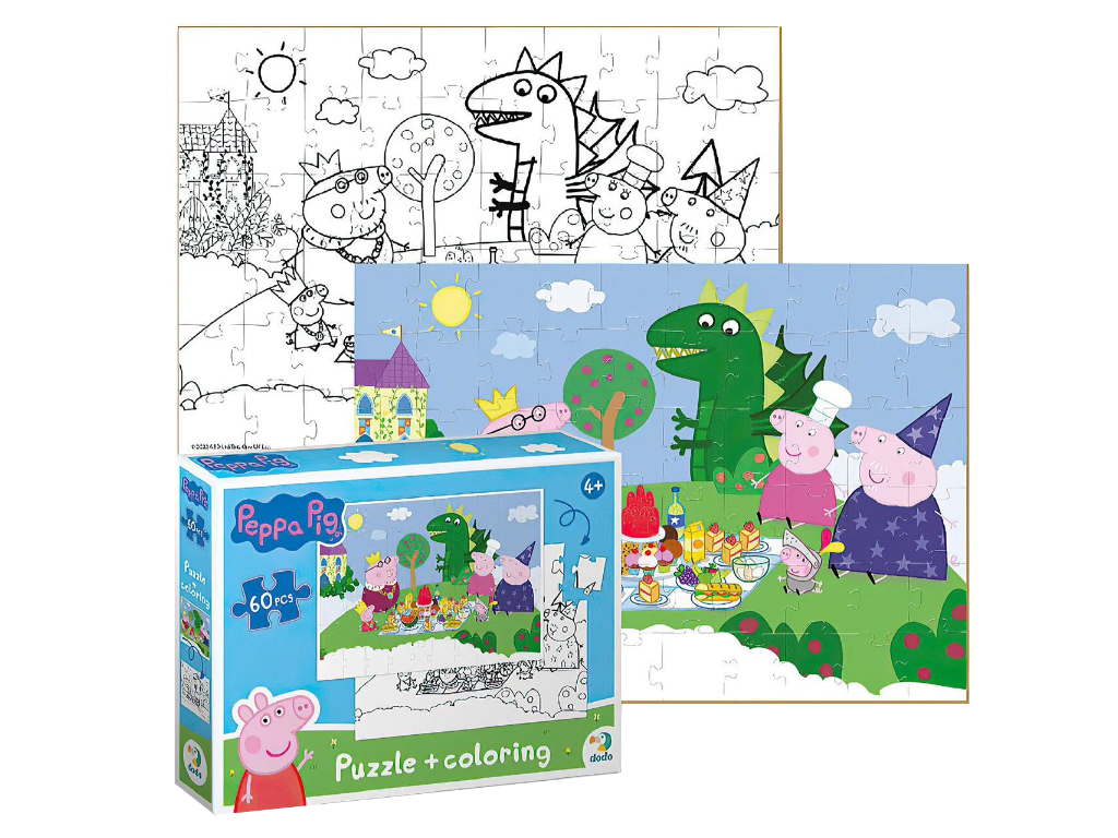 Пазл 2в1 Peppa Pig, 60 элементов, DoDo