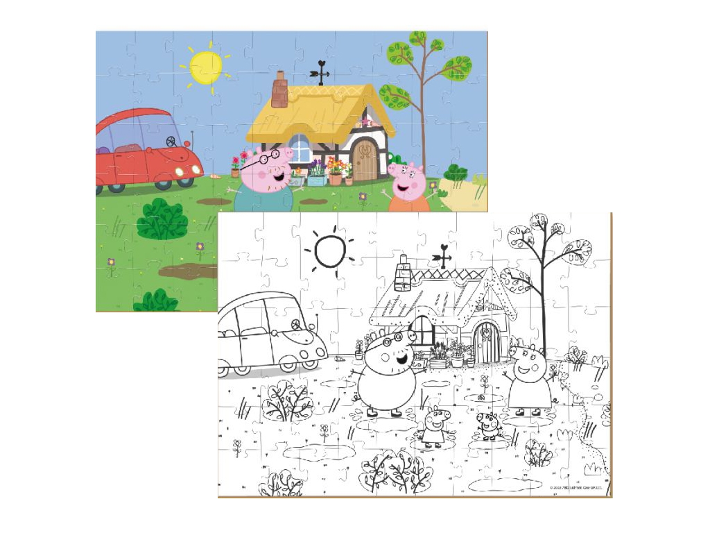 Пазл 2в1 Peppa Pig, 60 элементов, DoDo