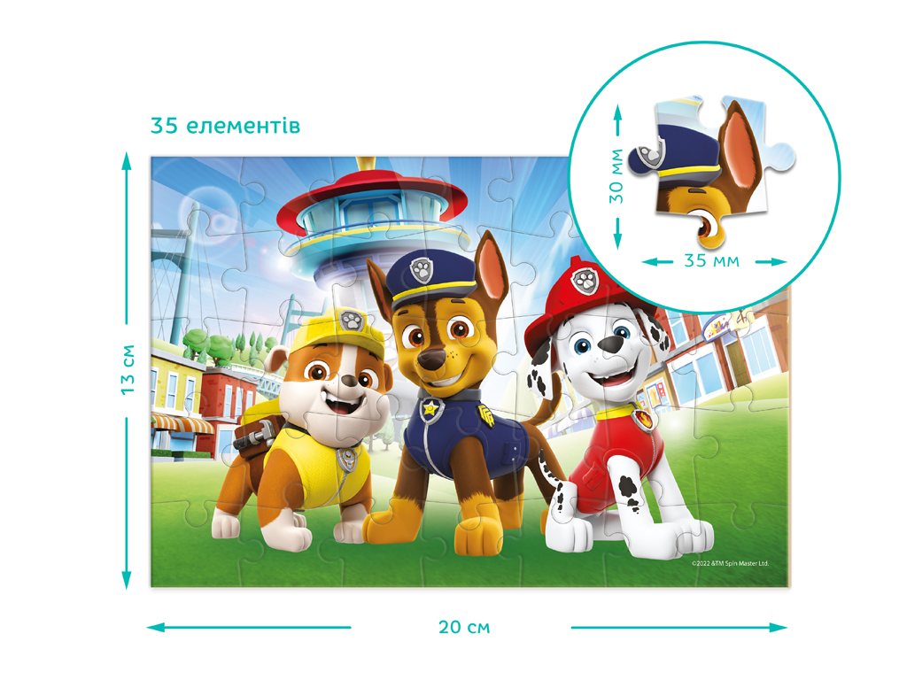Пазл-мини Paw Patrol, 35 элементов, DoDo