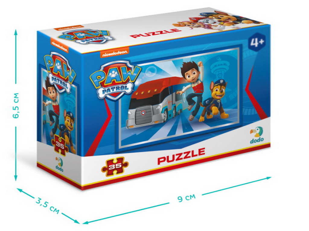 Пазл-мини Paw Patrol Райдер и Гонщик, 35 элементов, DoDo