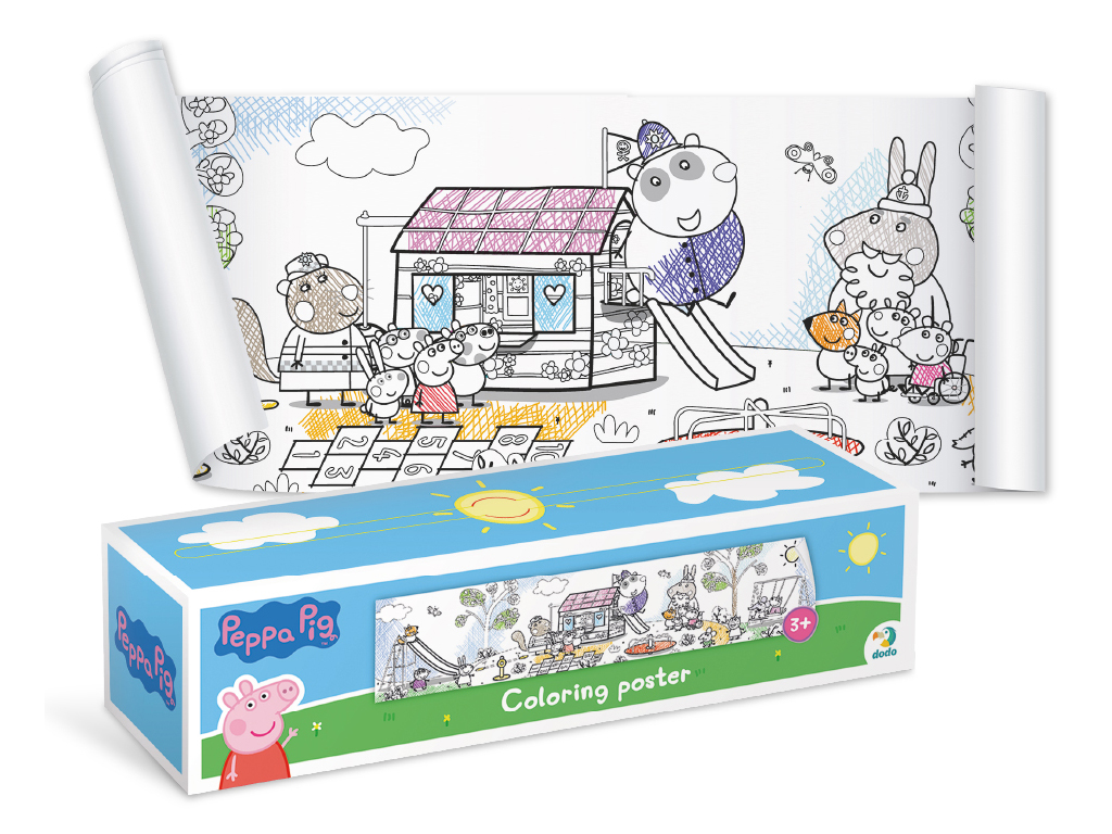 Розмальовка "Peppa Pig. Час гратися", для віку 3+, Dodo