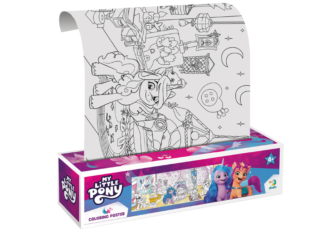 Раскраска "My Little Pony. Стильные подружки", для возраста 3+, Dodo