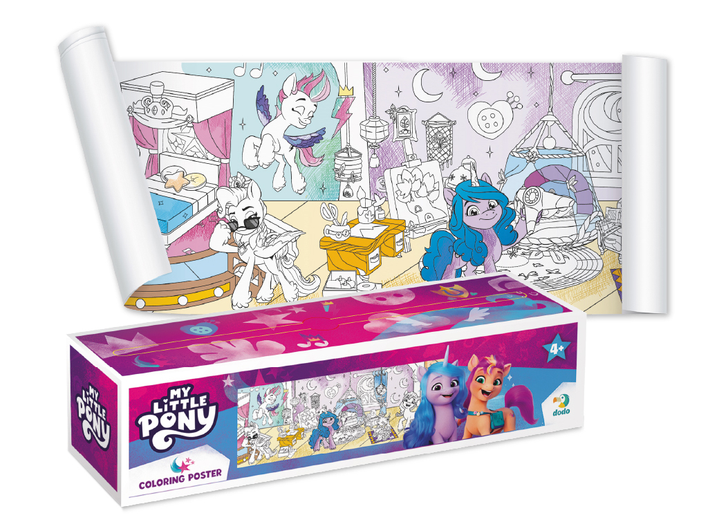 Раскраска "My Little Pony. Стильные подружки", для возраста 3+, Dodo
