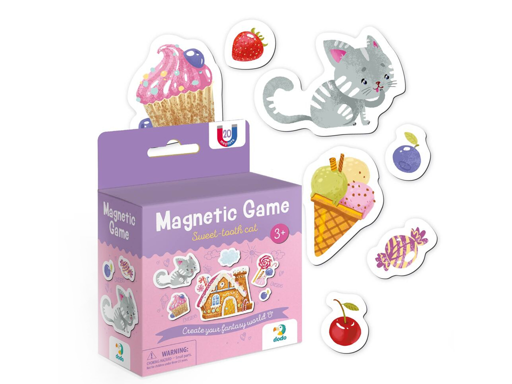 Магнитная игра Котик-сладочик, DoDo 200233