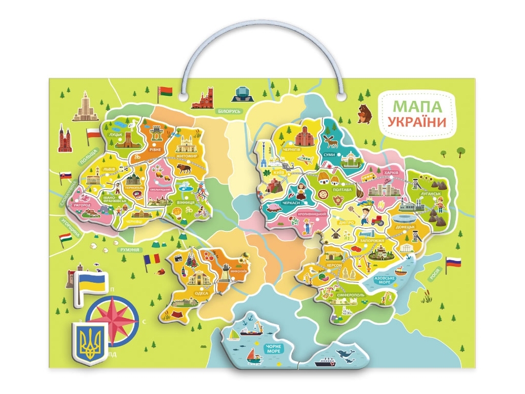 Магнитная карта Украины, DoDo 200268