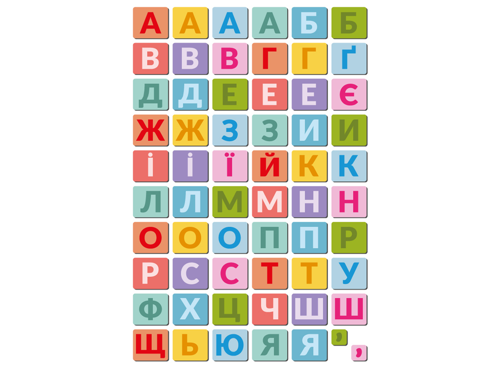Набір магнітів Магнітні літери, DoDo