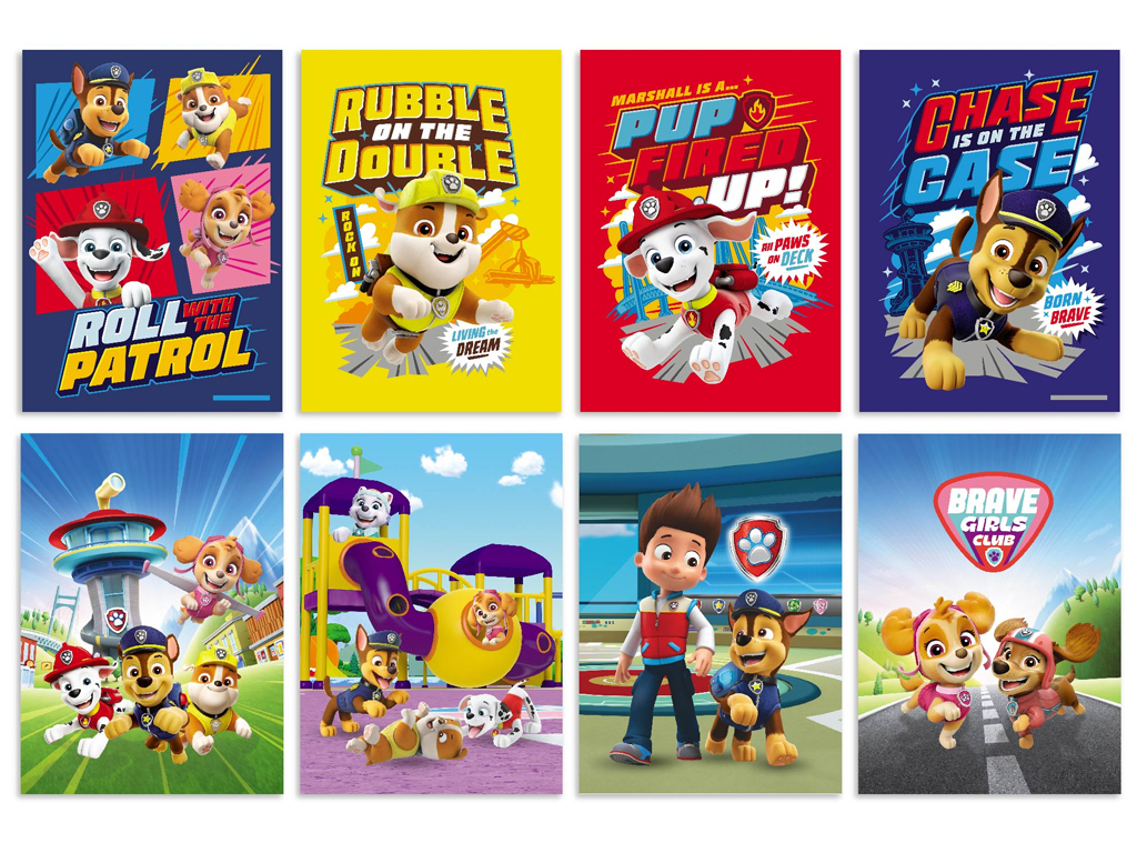 Набір водних розмальовок "Paw Patrol", книжка-розмальовка 8 стор., маркер, вік 3+, Dodo