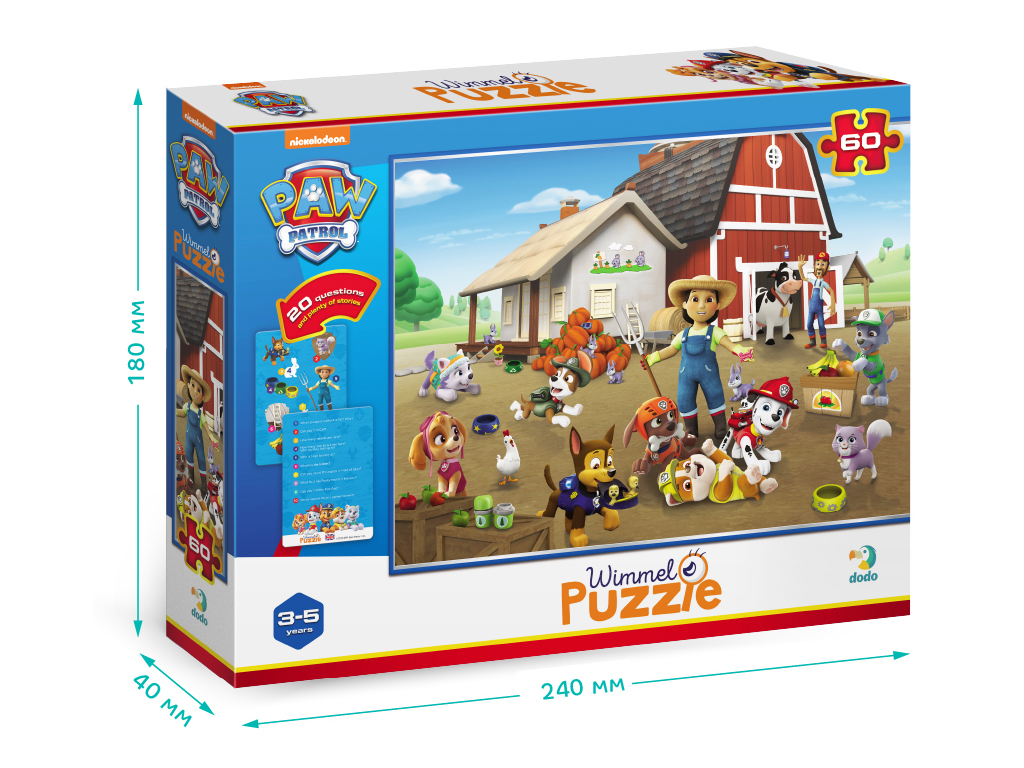 Вимельпазл Paw Patrol, На ферме, DoDo 200452