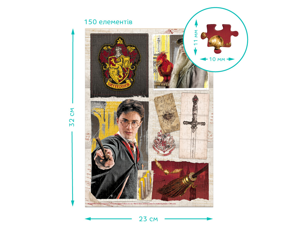 Пазл Harry Potter, Ґрифіндор, 150 елементів, DoDo 200493