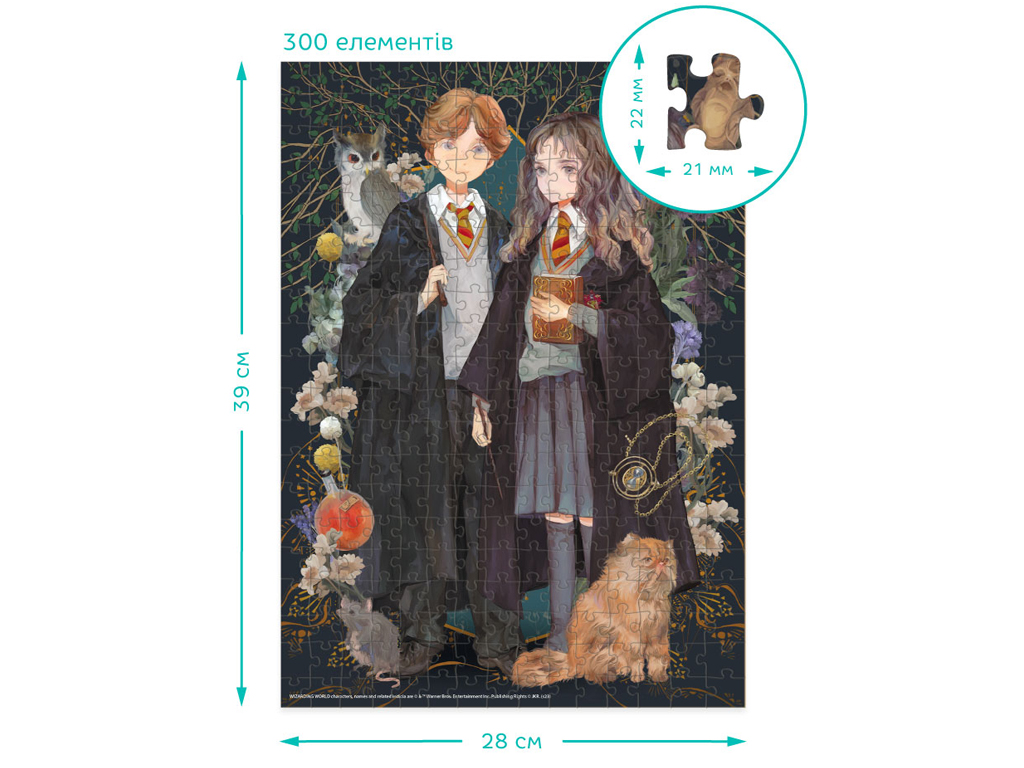 Пазл Harry Potter, Герміона та Роналд, 300 елементів, DoDo 200499