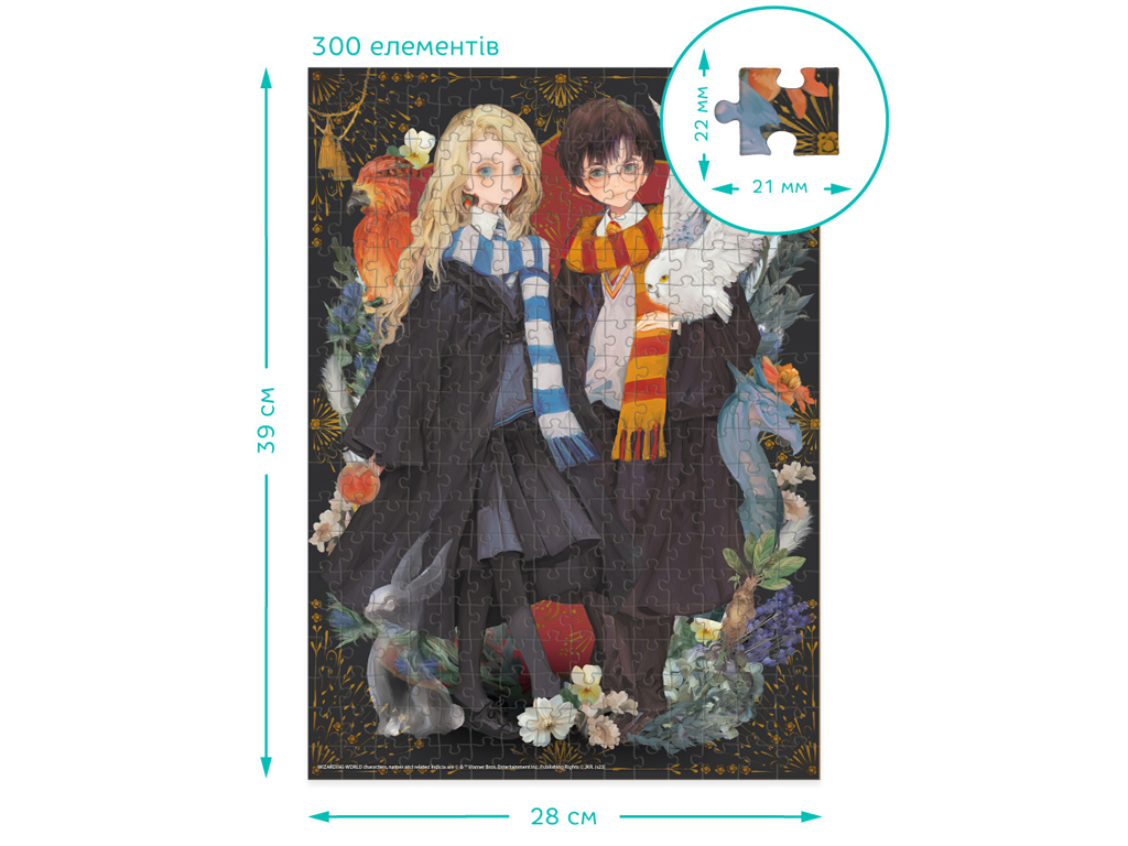 Пазл Harry Potter, Луна и Гарри, 300 элементов, DoDo 200500