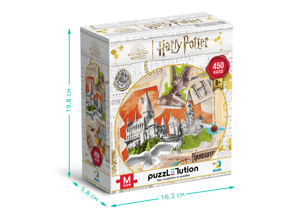Пазл Harry Potter, Школа Хогвартс и поле для Квиддича, 450 элементов, DoDo