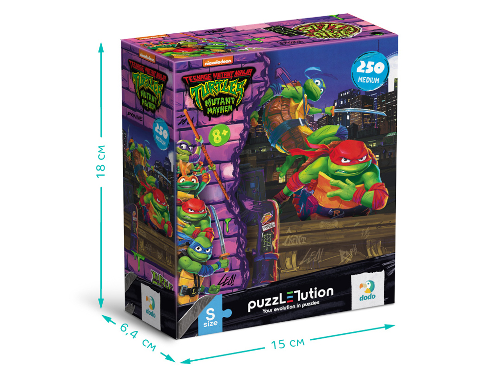 Пазл Medium-S TMNT, Леонардо та Рафаель, 250 елементів, DoDo 200528