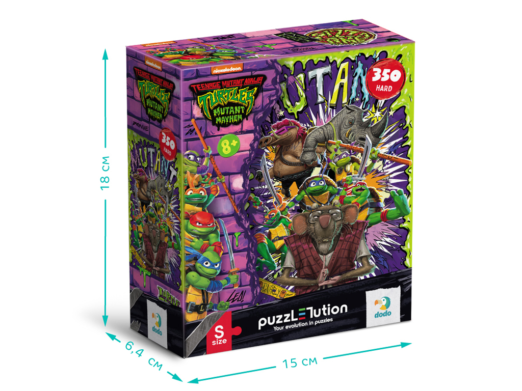 Пазл Hard-S TMNT, Мутантське безчинство, 350 елементів, DoDo 200530