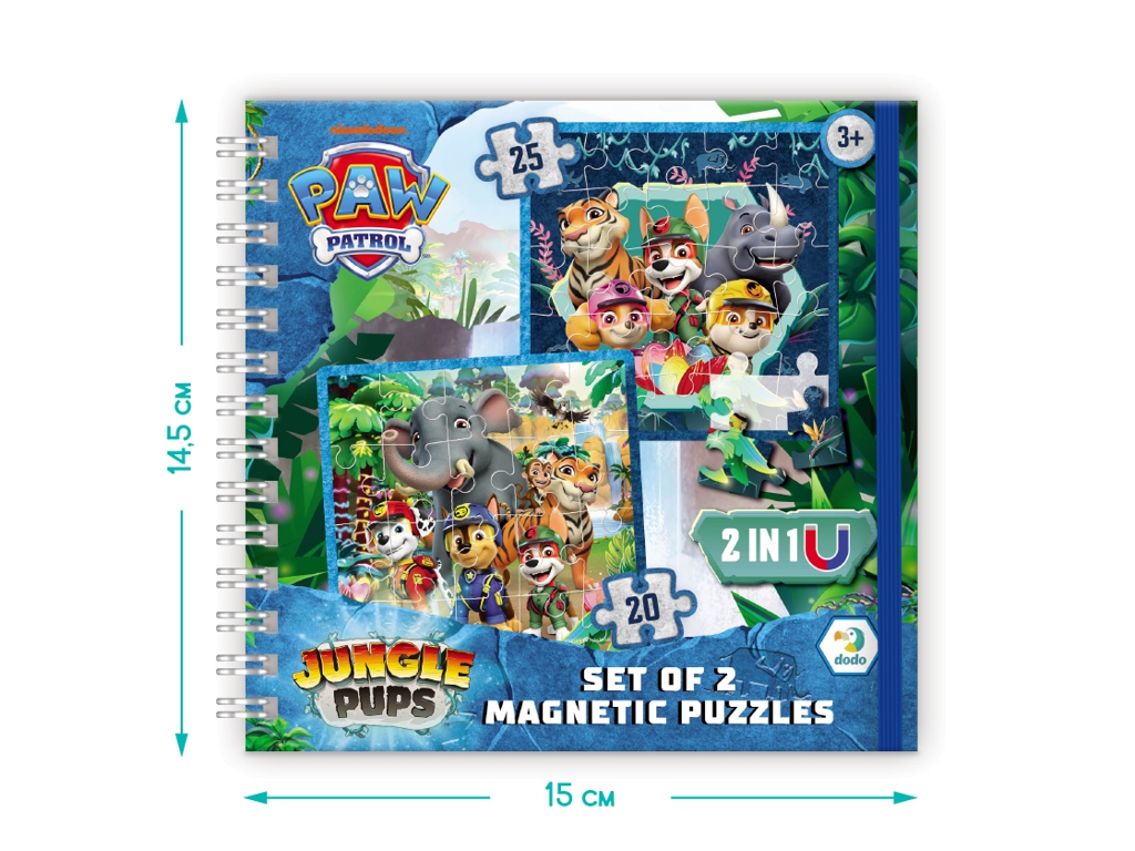 Магнитный пазл Paw Patrol. Лапы джунглей, DoDo 200543