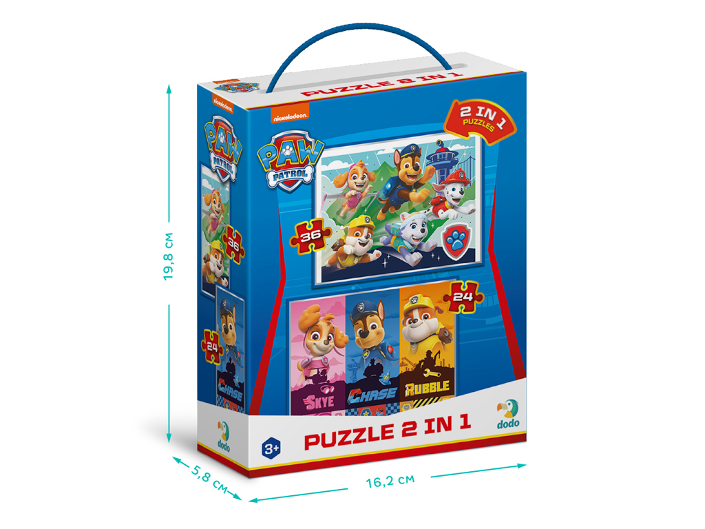 Пазл Paw Patrol Такие хорошие щенки 2в1, DoDo 200561