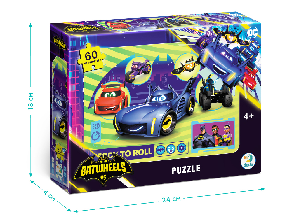 Пазл Batwheels Колеса просто хотят развлечься; DoDo 200563