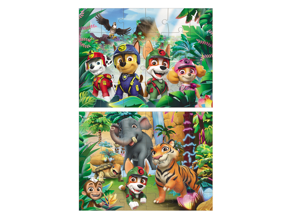 Пазл Paw Patrol Пригоди у Джунглях 2в1, 24-36 елементів, DoDo 200572