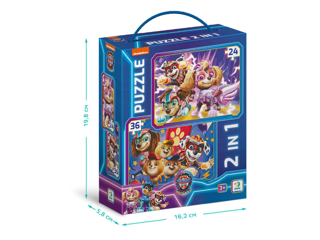 Пазл Paw Patrol Зберігаємо світ у безпеці 2в1, 24-36 елементів, DoDo 200573