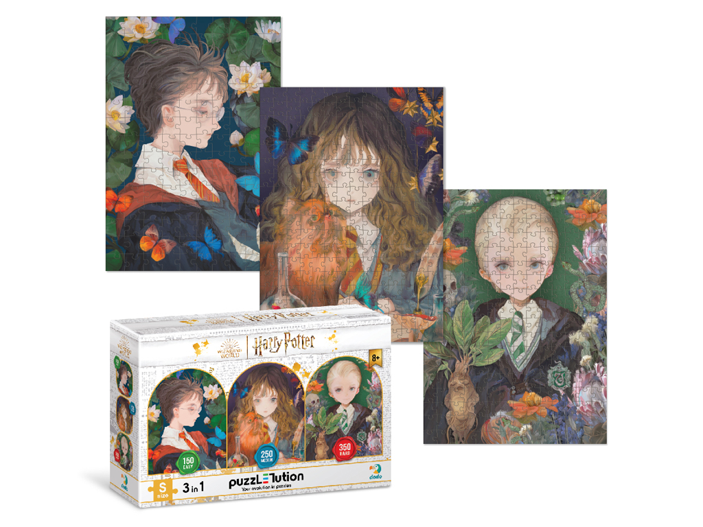 Пазл Harry Potter 3в1, Мечта и фантазия, 150, 250, 350 элементов, DoDo 200574