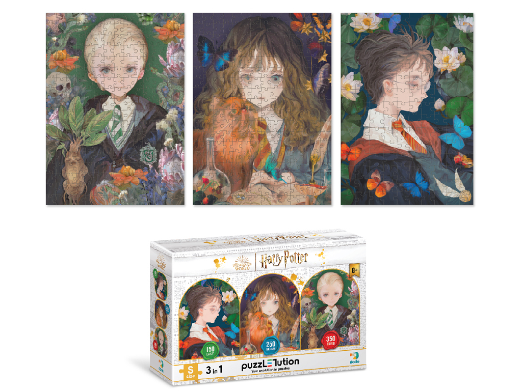 Пазл Harry Potter 3в1, Мечта и фантазия, 150, 250, 350 элементов, DoDo 200574