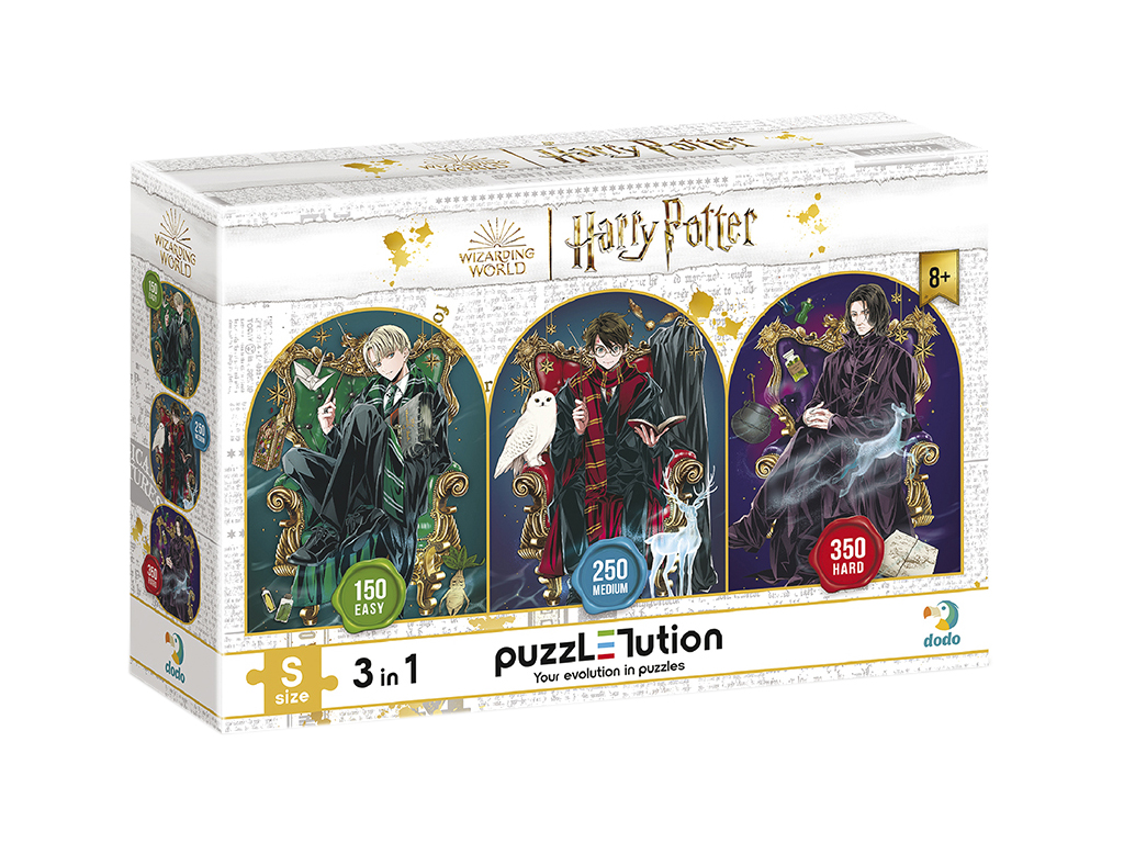 Пазл Harry Potter 3в1, Династия волшебников, 150, 250, 350 элементов, DoDo 200575