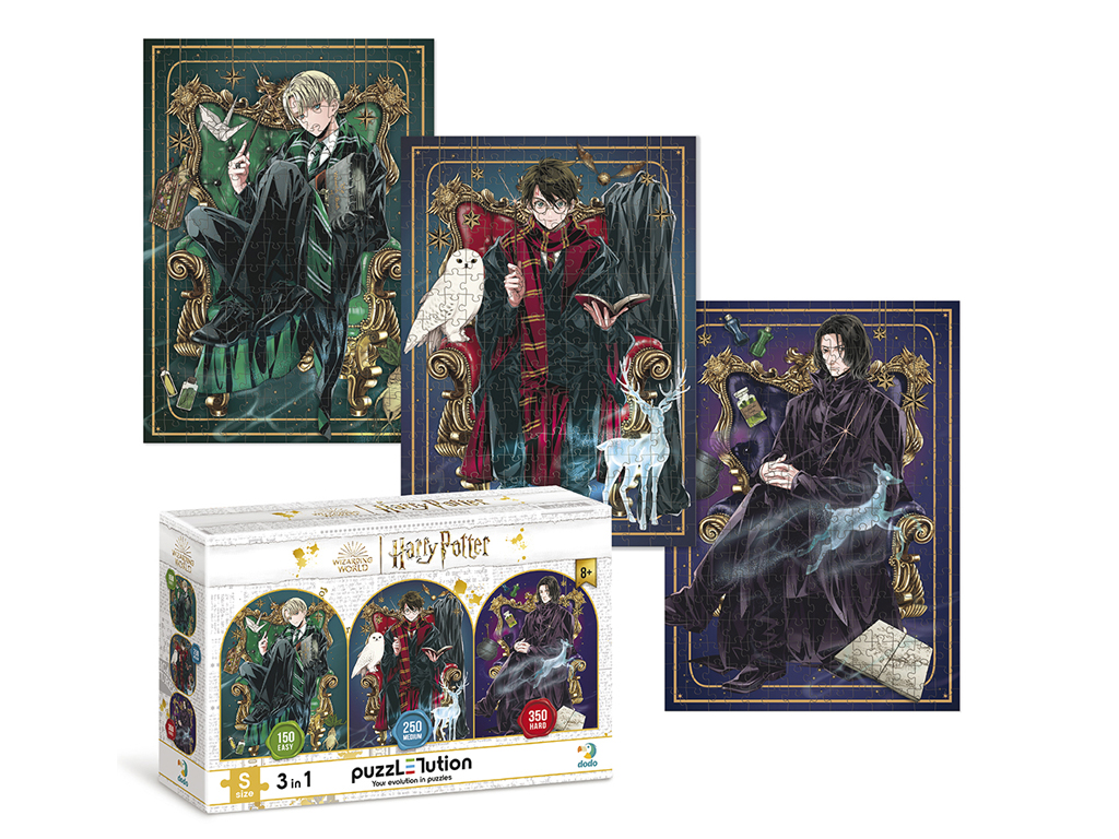 Пазл Harry Potter 3в1, Династия волшебников, 150, 250, 350 элементов, DoDo 200575