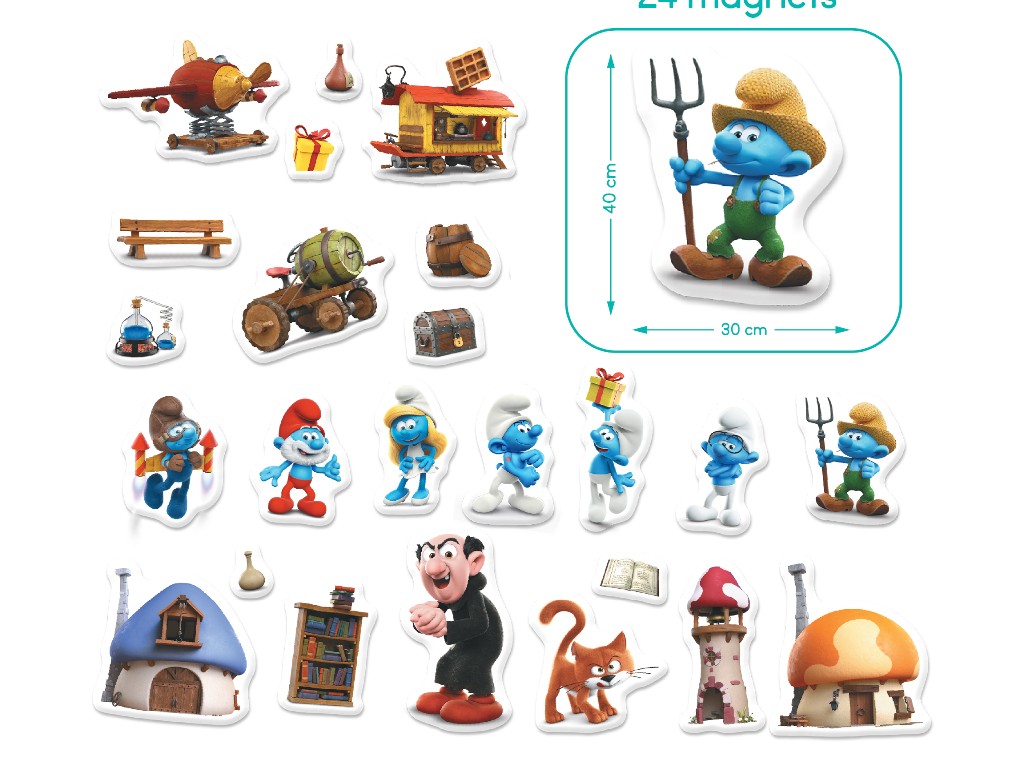 Магнитная игра с планшеткой The Smurfs, DoDo 200627