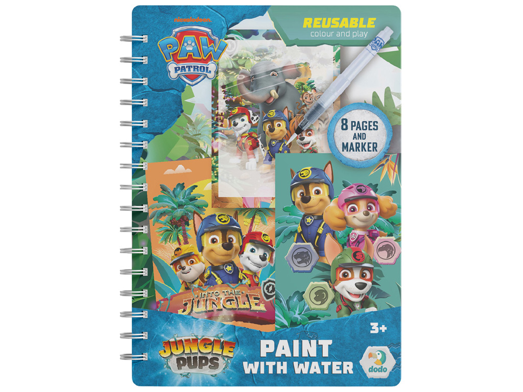 Водная раскраска многоразовая "Paw Patrol, Джунгли", DoDo