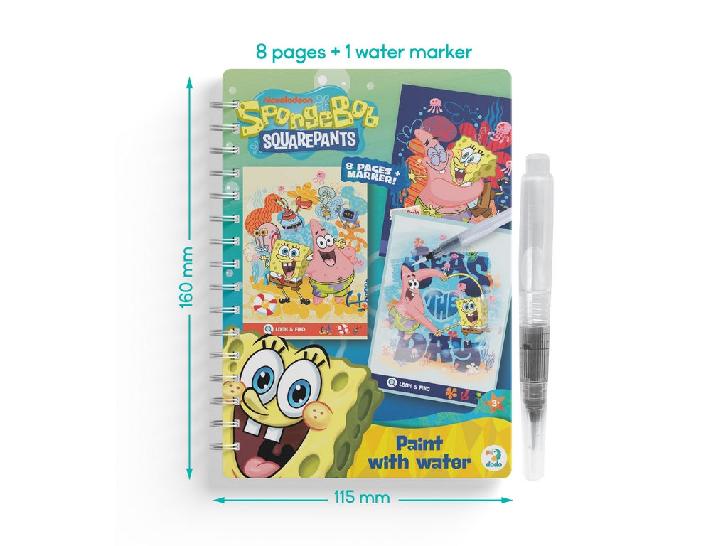 Водная раскраска многоразовая "SpongeBob", DoDo