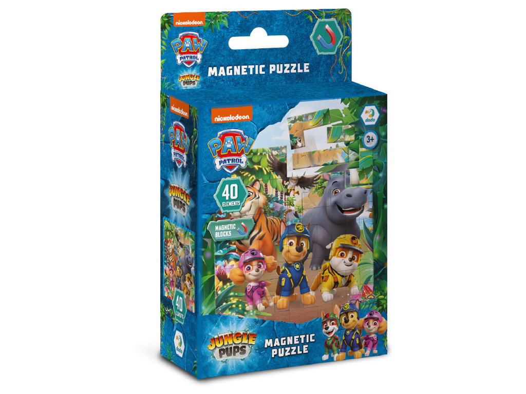 Магнитный пазл "Paw Patrol, Джунгли", 40 элементов, DoDo