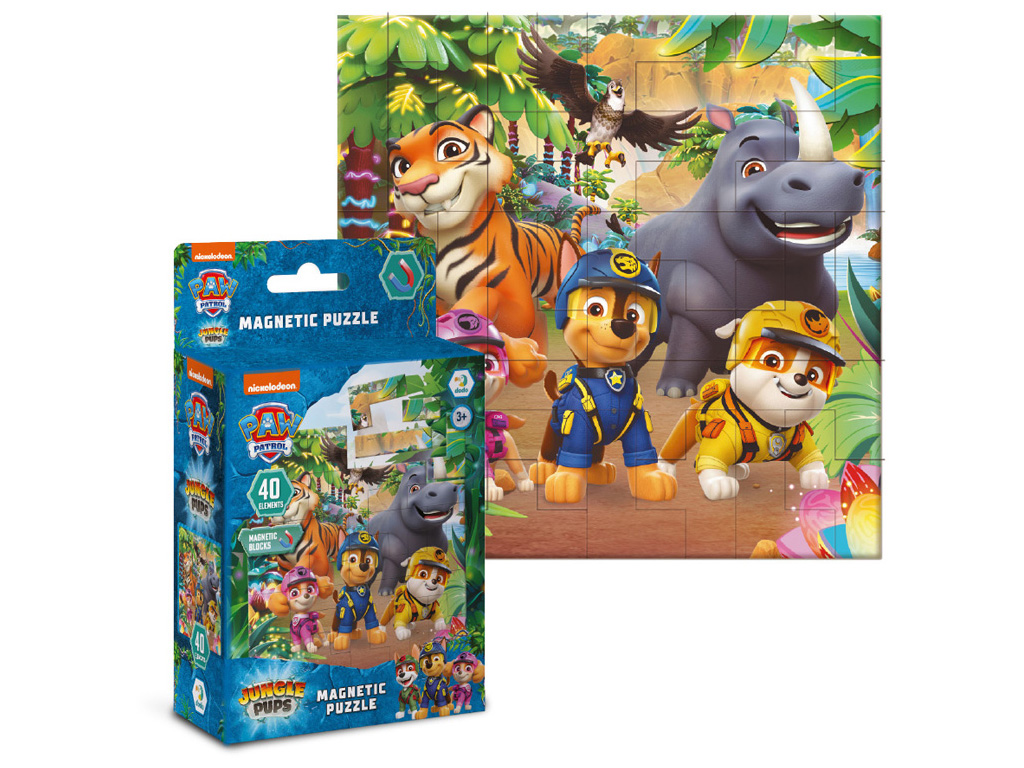 Магнитный пазл "Paw Patrol, Джунгли", 40 элементов, DoDo