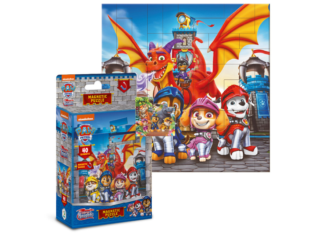 Магнитный пазл "Paw Patrol, Рыцари", 40 элементов, DoDo