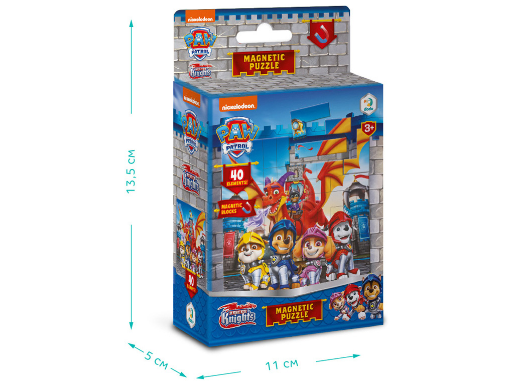 Магнитный пазл "Paw Patrol, Рыцари", 40 элементов, DoDo