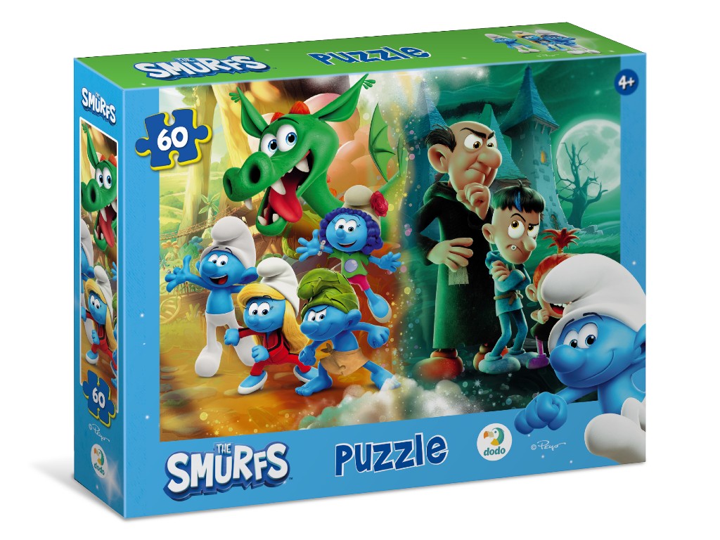 Пазл на 60 элементов The Smurfs, Домашнее животное-дракон, DoDo 200664