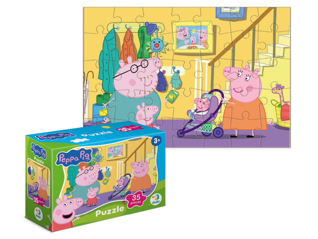 Пазл-мини Peppa Pig, На прогулку, 35 элементов, DoDo 200678