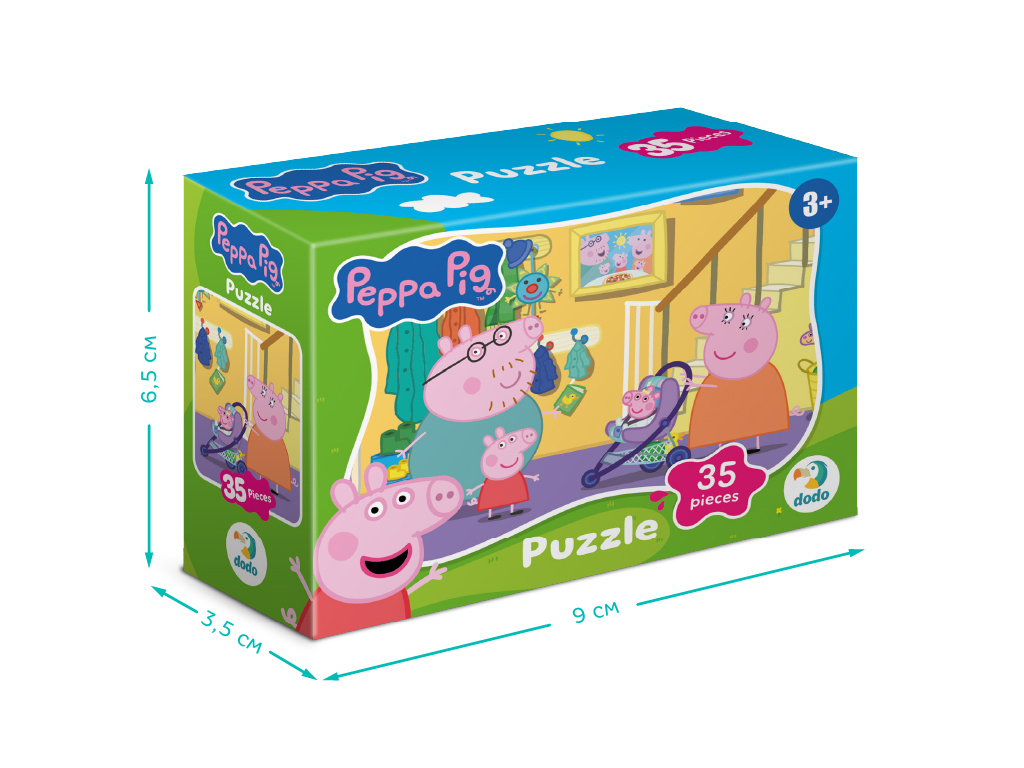 Пазл-мини Peppa Pig, На прогулку, 35 элементов, DoDo 200678