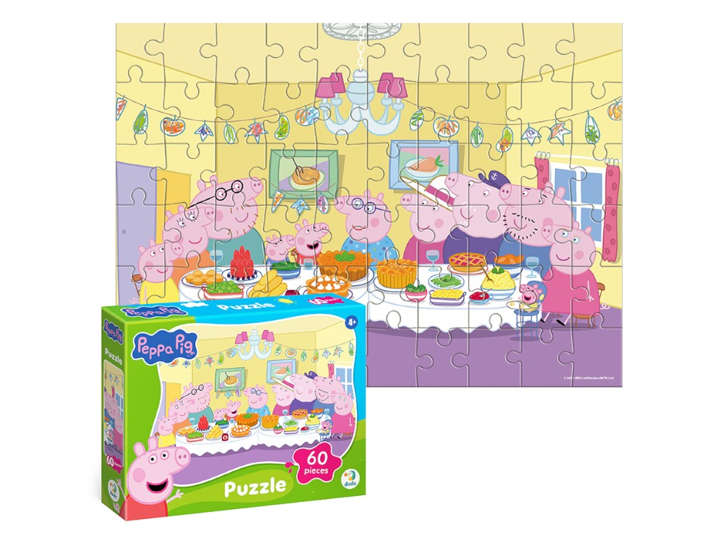 Пазл на 60 элементов Peppa Pig. Семья вместе, DoDo 200681