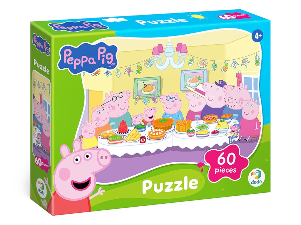 Пазл на 60 элементов Peppa Pig. Семья вместе, DoDo 200681