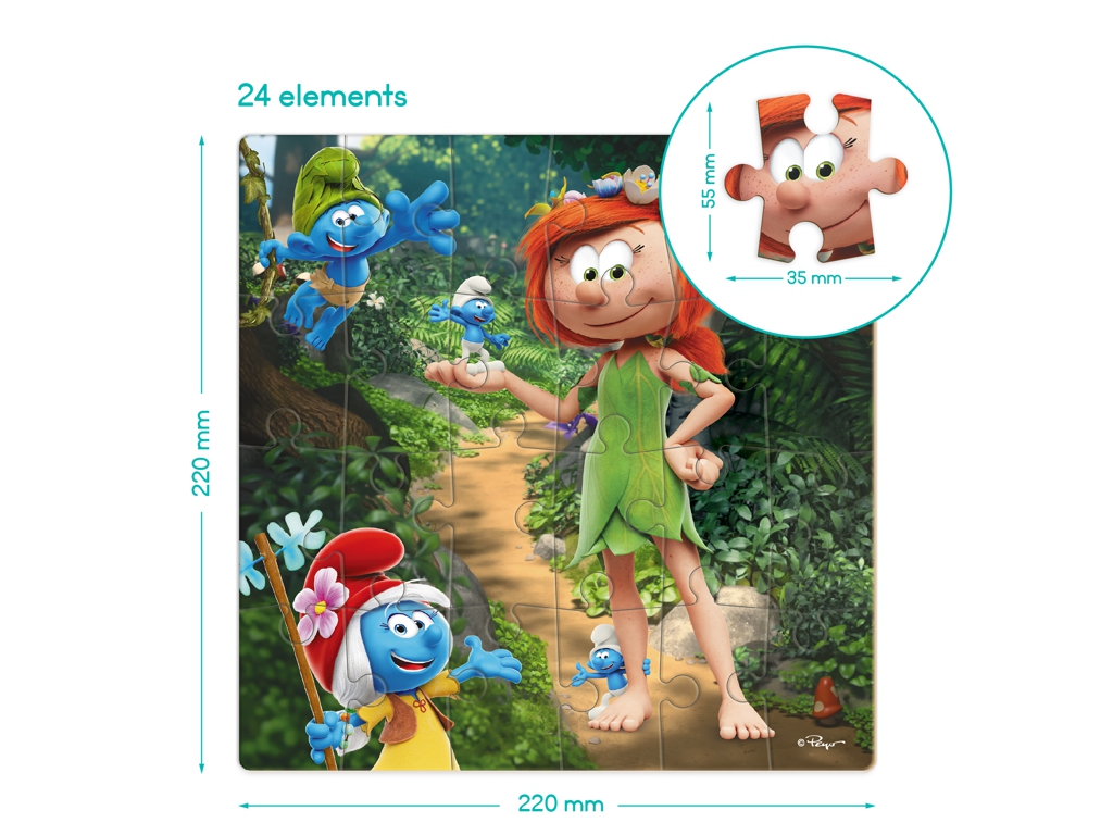 Пазл на 24 элемента The Smurfs, Принцесса в лес, DoDo 200695