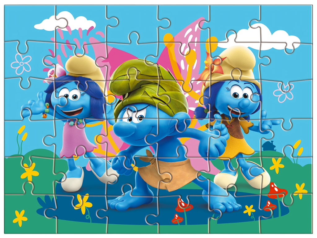 Пазл 2 в 1 The Smurfs Веселые моменты, 24/36 элементов