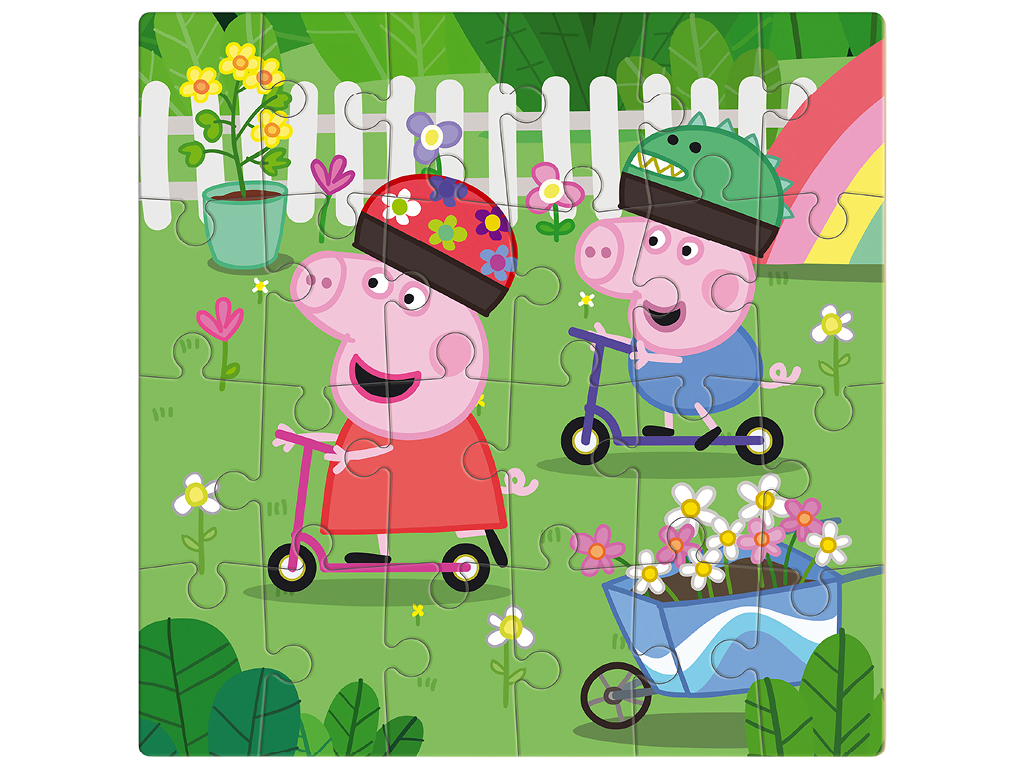 Пазл Peppa Pig Прогулка на самокатах, 24 элемента