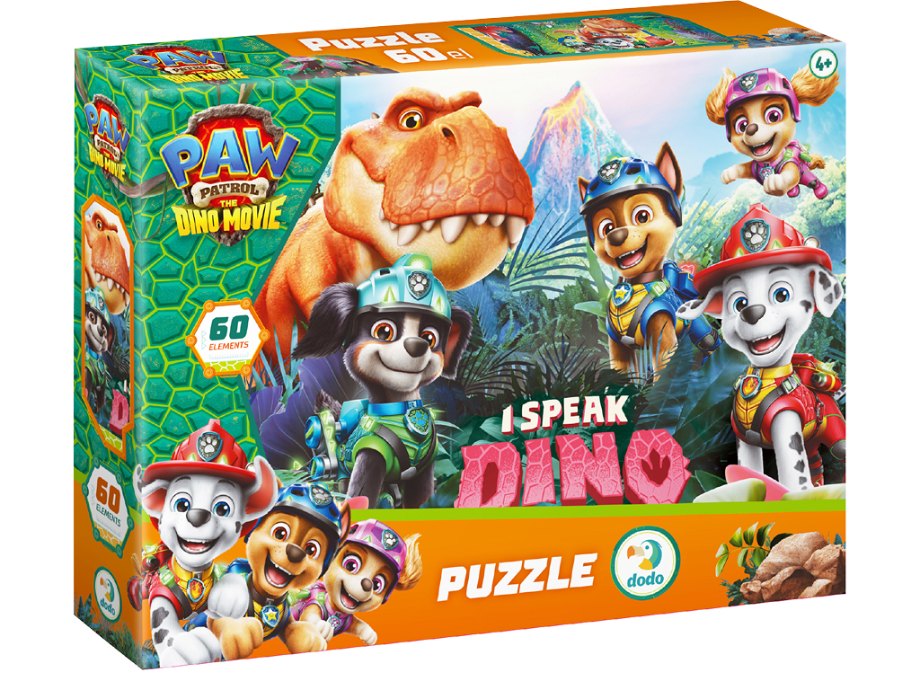 Пазл Paw Patrol Я говорю на языке динозавра, 60 элементов