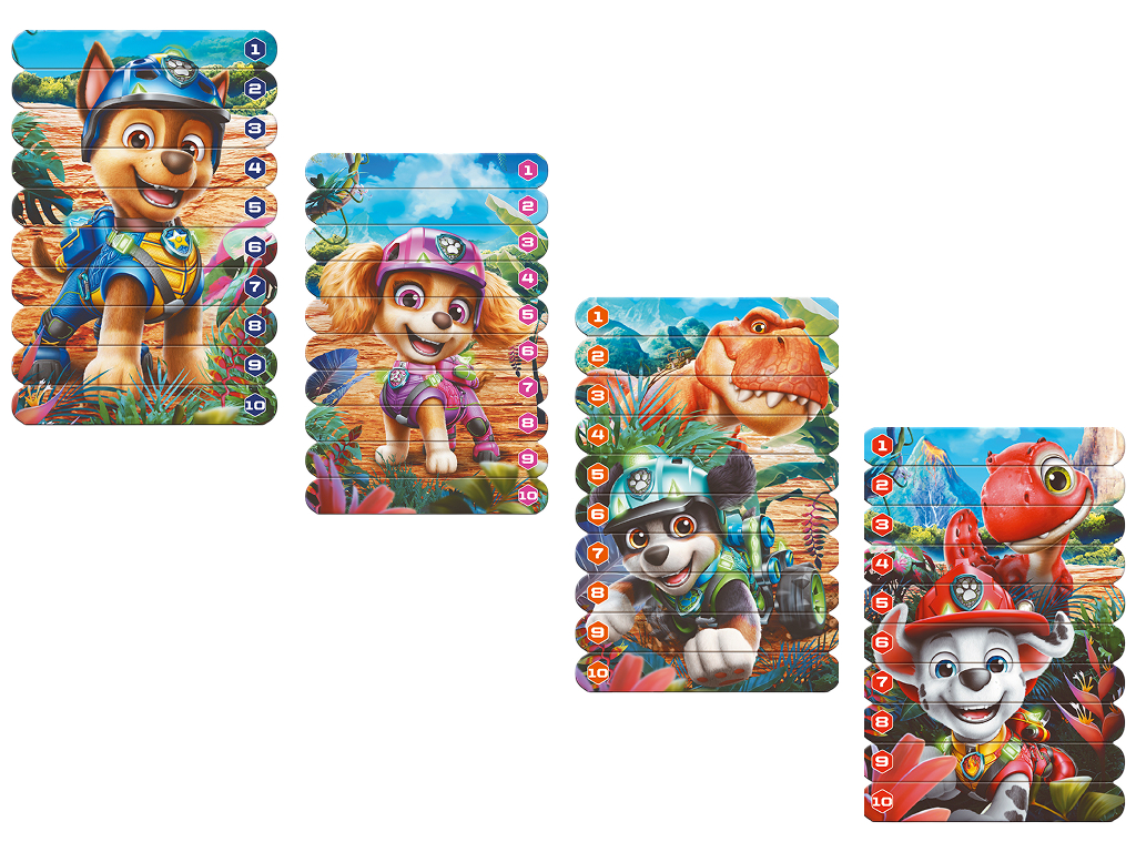 Магнітні палички для рахування Paw Patrol Цуценята та їх друзі-динозаври, 40 магнітів