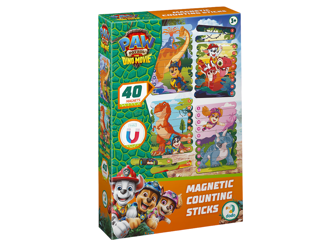 Магнітні палички для рахування Paw Patrol Острів Діно, 40 магнітів