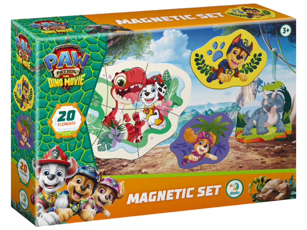 Магнітні пазли Paw Patrol Динозаври на острові, 20 елементів
